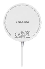 Mobilize Strong Magnetic Wireless Charger Magsafe Compatible 15W White - Acrylic - 123TelecomShop