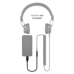 Mobilize Strong Nylon Audio Adapter Mfi Lightning To 3.5Mm 15Cm Black - 123TelecomShop