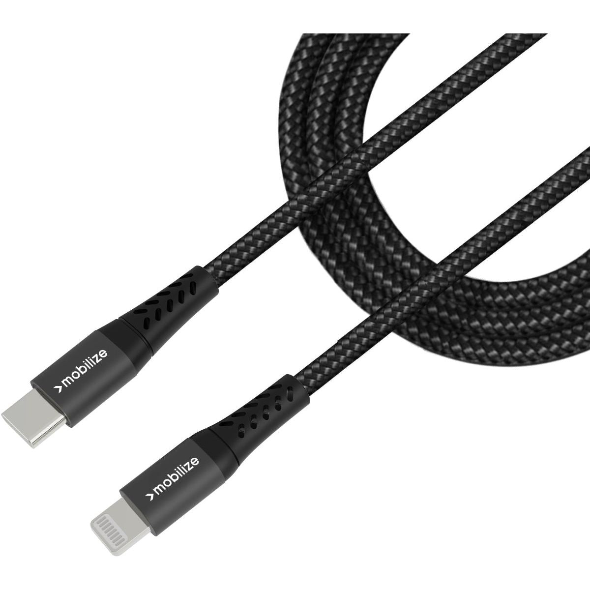 Mobilize Strong Nylon Cable Usb-C To Mfi Lightning 1M. 60W Black - 123TelecomShop