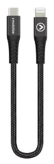 Mobilize Strong Nylon Cable Usb-C To Mfi Lightning 20Cm. 60W Black - 123TelecomShop