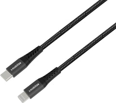 Mobilize Strong Nylon Cable Usb-C To Mfi Lightning 20Cm. 60W Black - 123TelecomShop
