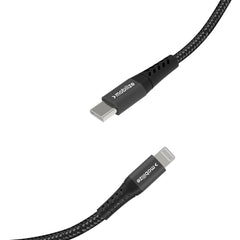 Mobilize Strong Nylon Cable Usb-C To Mfi Lightning 20Cm. 60W Black - 123TelecomShop