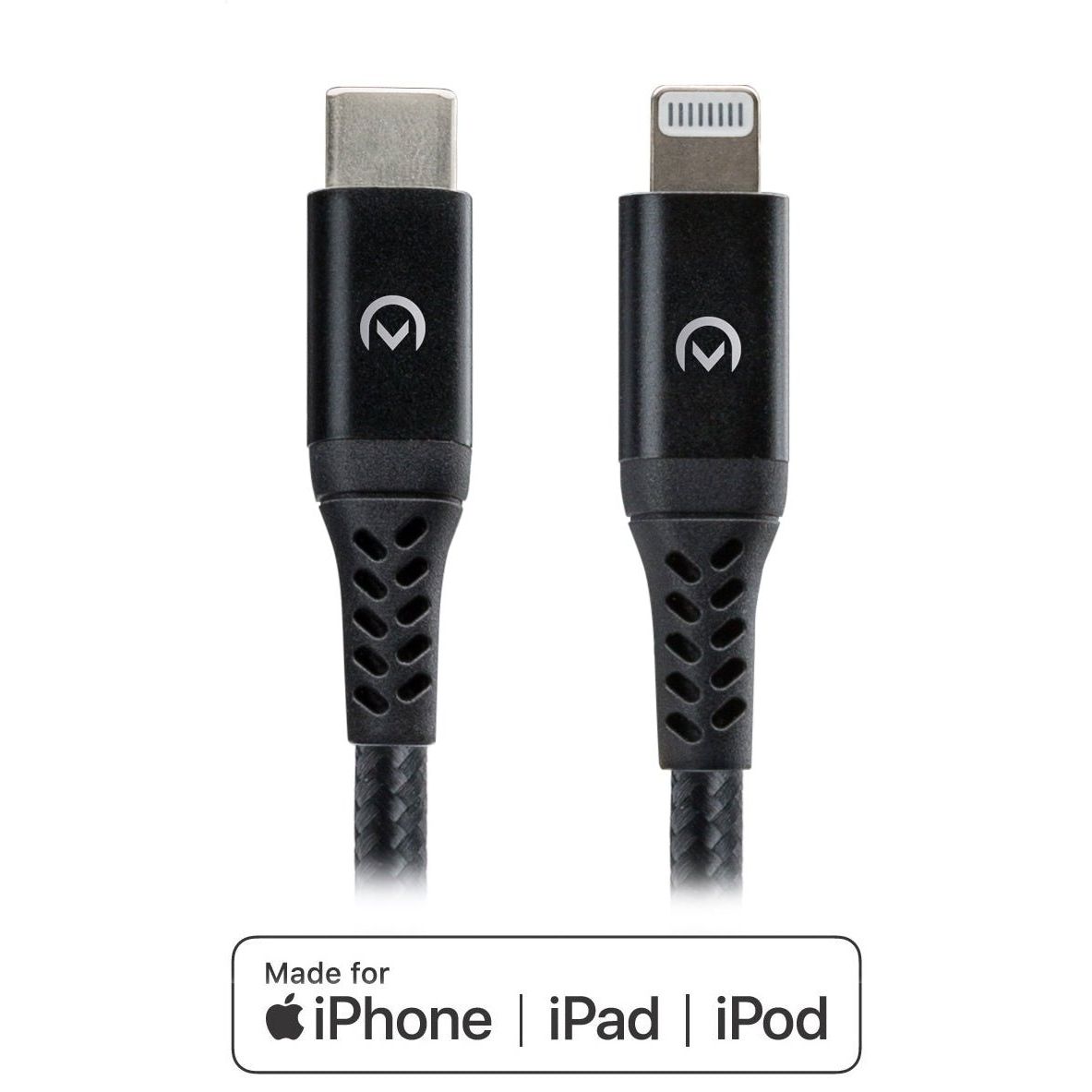 Mobilize Strong Nylon Cable Usb-C To Mfi Lightning 2M. 60W Black - 123TelecomShop