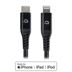 Mobilize Strong Nylon Cable Usb-C To Mfi Lightning 2M. 60W Black - 123TelecomShop