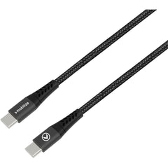 Mobilize Strong Nylon Cable Usb-C To Usb-C 20Cm. 100W Black - 123TelecomShop