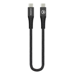 Mobilize Strong Nylon Cable Usb-C To Usb-C 20Cm. 100W Black - 123TelecomShop
