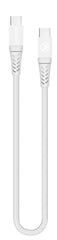 Mobilize Strong Nylon Cable Usb-C To Usb-C 20Cm. 100W White - 123TelecomShop