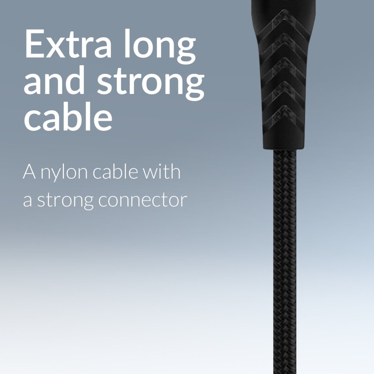 Mobilize Strong Nylon Cable Usb-C To Usb-C 2M. 100W Black - 123TelecomShop