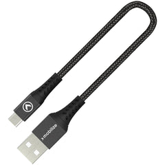 Mobilize Strong Nylon Cable Usb To Usb-C 20Cm. 15W Black - 123TelecomShop