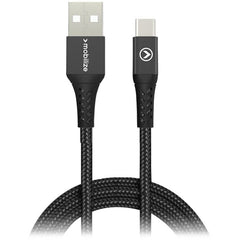 Mobilize Strong Nylon Cable Usb To Usb-C 2M. 15W Black - 123TelecomShop