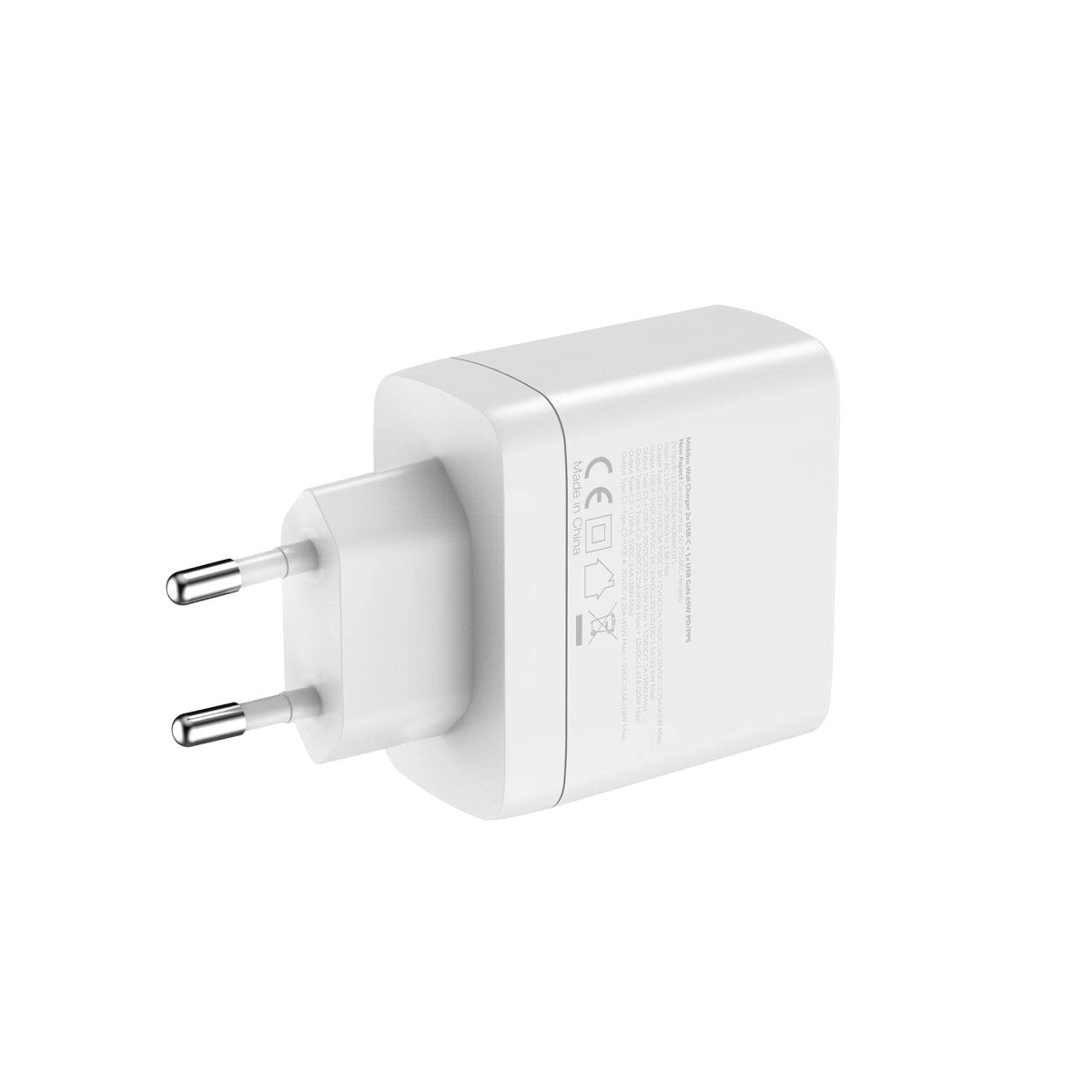 Mobilize Wall Charger 2X Usb-C + 1X Usb Gan 65W With Pd/Pps White - 123TelecomShop