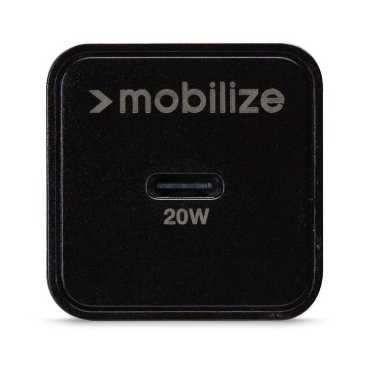 Mobilize Wall Charger Usb-C 20W With Pd + Mfi Lightning Nylon Cable 1.2M Black - 123TelecomShop