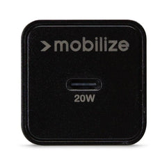 Mobilize Wall Charger Usb-C 20W With Pd + Mfi Lightning Nylon Cable 1.2M Black - 123TelecomShop