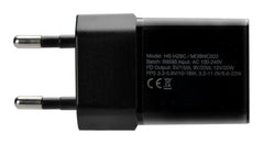 Mobilize Wall Charger Usb-C 20W With Pd + Mfi Lightning Nylon Cable 1.2M Black - 123TelecomShop