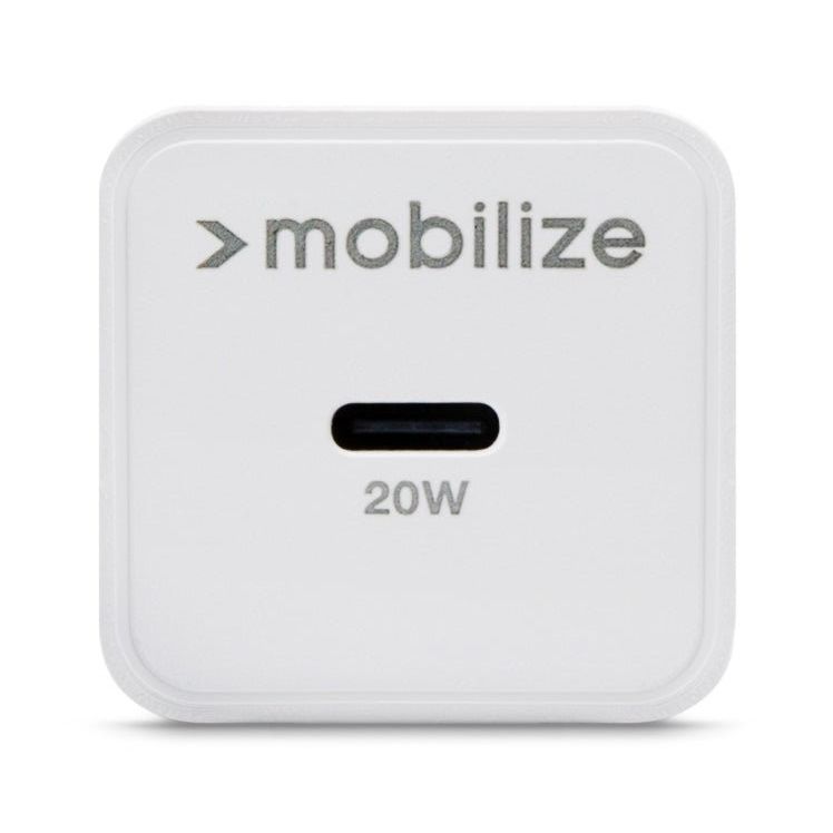 Mobilize Wall Charger Usb-C 20W With Pd + Mfi Lightning Nylon Cable 1.2M White - 123TelecomShop