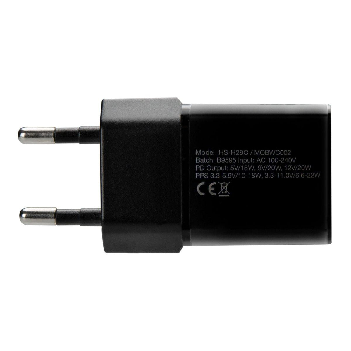 Mobilize Wall Charger Usb-C 20W With Pd/Pps Black - 123TelecomShop