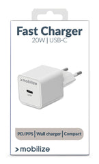 Mobilize Wall Charger Usb-C 20W With Pd/Pps White - 123TelecomShop