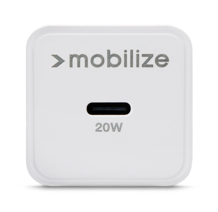 Mobilize Wall Charger Usb-C 20W With Pd/Pps White - 123TelecomShop