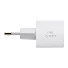 Mobilize Wall Charger Usb-C Gan 30W With Pd/Pps + Usb-C Nylon Cable 1.2M White - 123TelecomShop