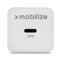 Mobilize Wall Charger Usb-C Gan 30W With Pd/Pps White - 123TelecomShop