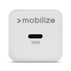 Mobilize Wall Charger Usb-C Gan 30W With Pd/Pps White - 123TelecomShop
