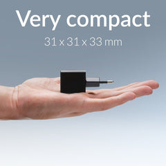 Mobilize Wall Charger Usb-C + Usb Gan 30W With Pd/Pps Black - 123TelecomShop
