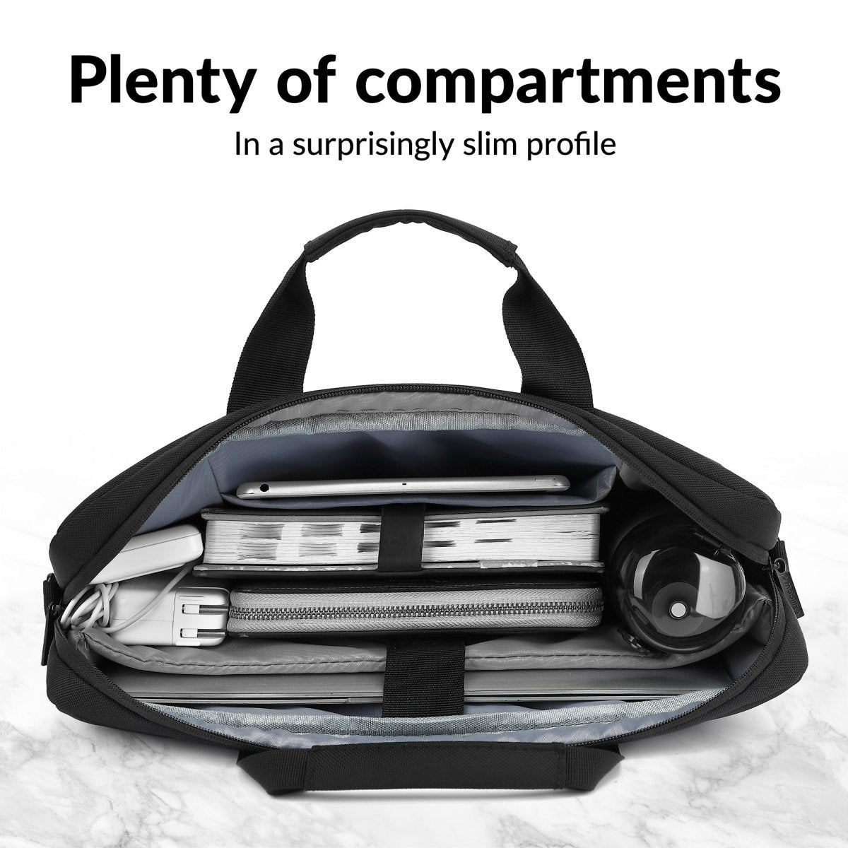 Mobilize Waterresistant Laptop Bag Up To 17.3Inch Black - 123TelecomShop