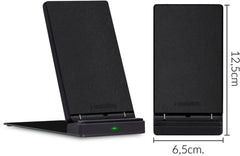 Mobilize Wireless Fast Charger Foldable 5W/7.5W/10W/15W Pu Leather Black - 123TelecomShop