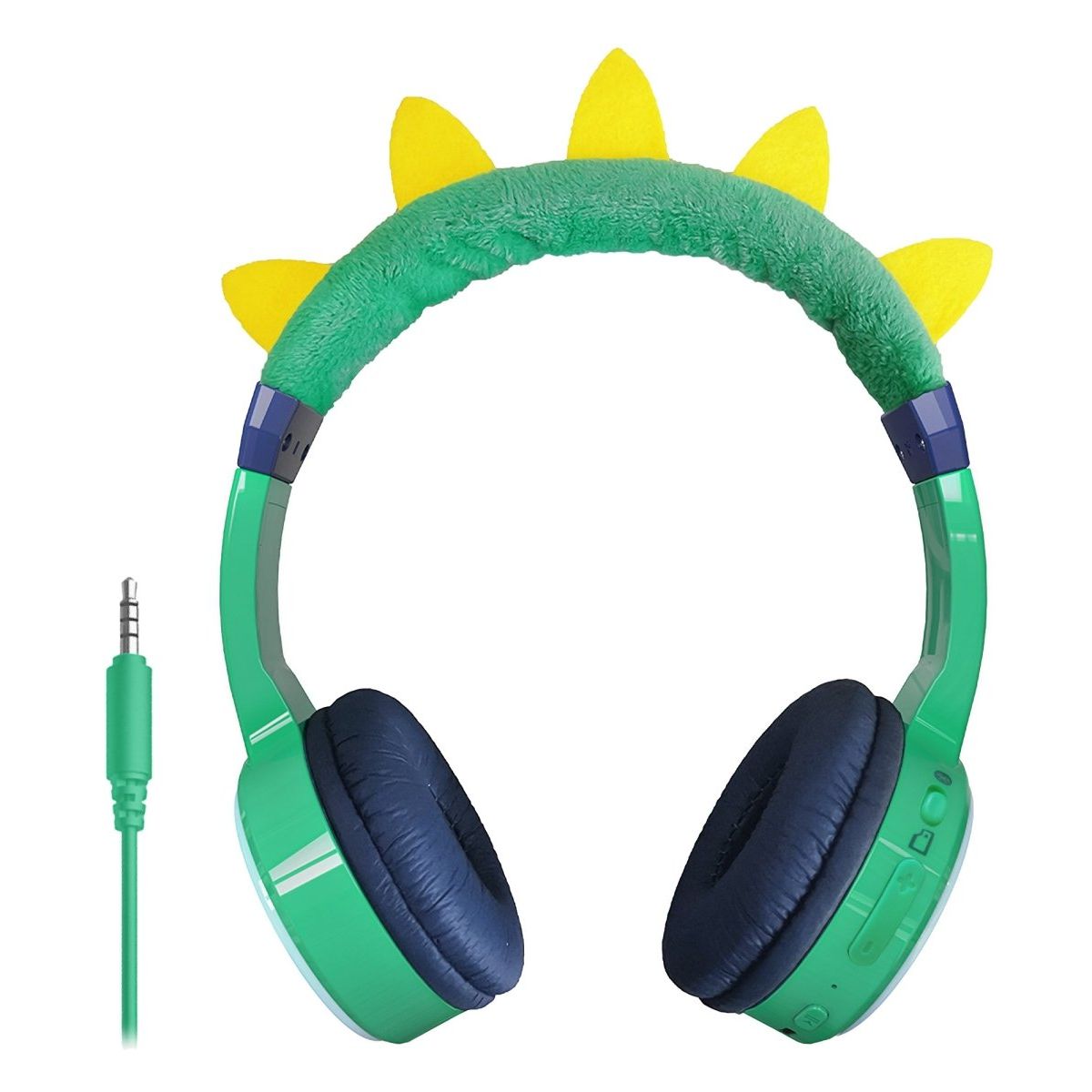 Mobilize Wireless/Wired Over Ear Kids Headphone 85Db Dinosaur - 123TelecomShop