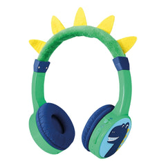 Mobilize Wireless/Wired Over Ear Kids Headphone 85Db Dinosaur - 123TelecomShop