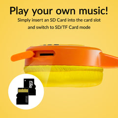 Mobilize Wireless/Wired Over Ear Kids Headphone 85Db Tiger - 123TelecomShop