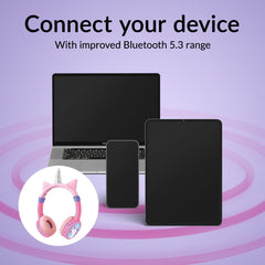 Mobilize Wireless/Wired Over Ear Kids Headphone 85Db Unicorn - 123TelecomShop