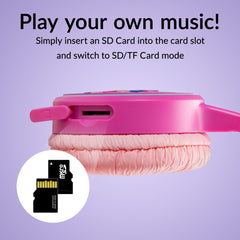 Mobilize Wireless/Wired Over Ear Kids Headphone 85Db Unicorn - 123TelecomShop