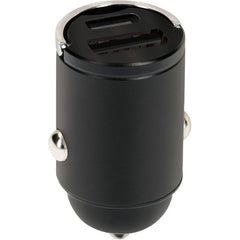 Mobiparts Fast Charge Autolader 30W USB + USB - C Zwart - 123TelecomShop