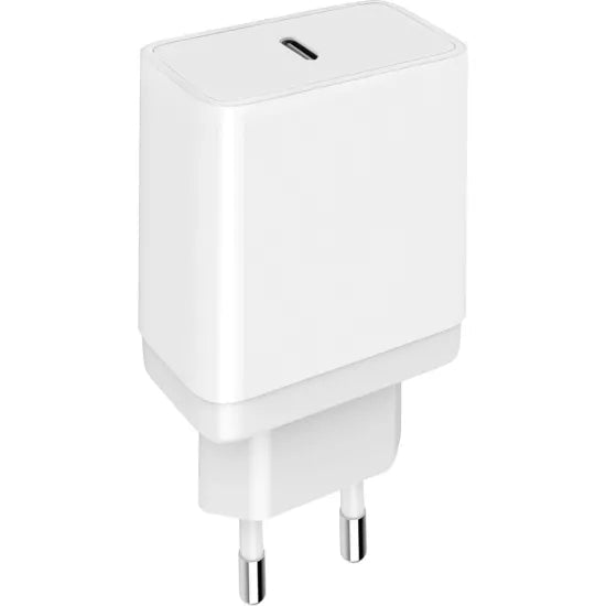 Mobiparts Thuislader GaN Voedingsadapter - 20W - USB - C - Wit - 123TelecomShop