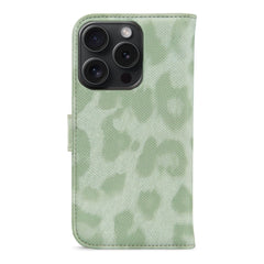 My Style Flex Wallet For Apple Iphone 15 Pro Green Leopard - 123TelecomShop