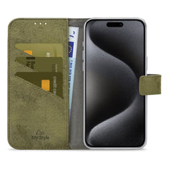 My Style Flex Wallet For Apple Iphone 15 Pro Max Olive - 123TelecomShop