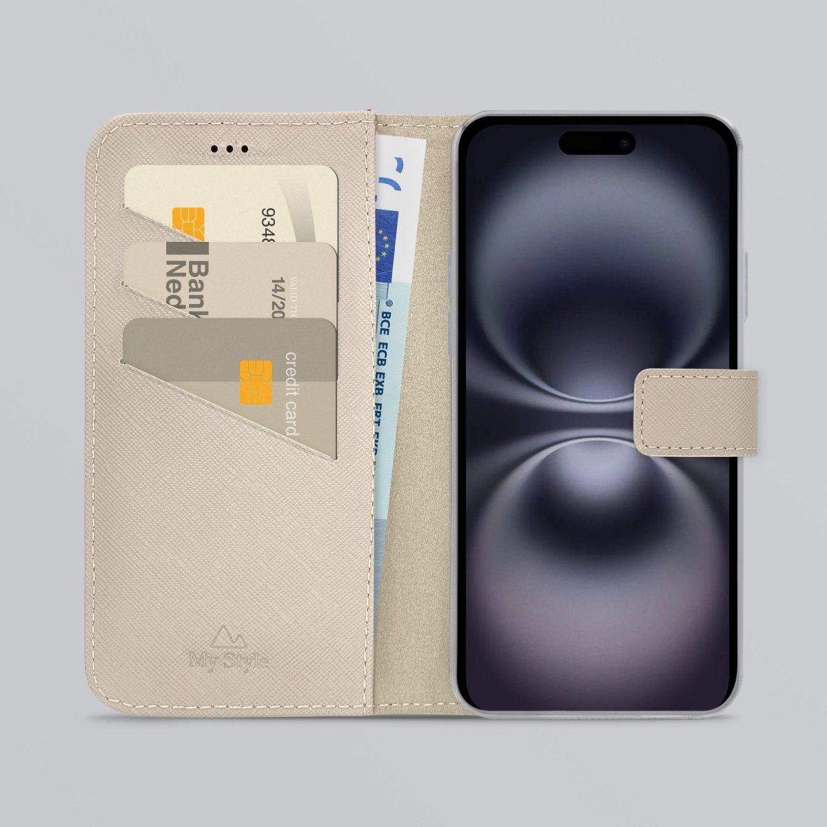 My Style Flex Wallet For Apple Iphone 16 Plus Warm Taupe - 123TelecomShop