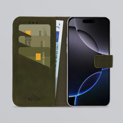 My Style Flex Wallet For Apple Iphone 16 Pro Max Forest Green - 123TelecomShop
