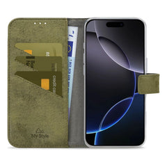 My Style Flex Wallet For Apple Iphone 16 Pro Max Olive - 123TelecomShop