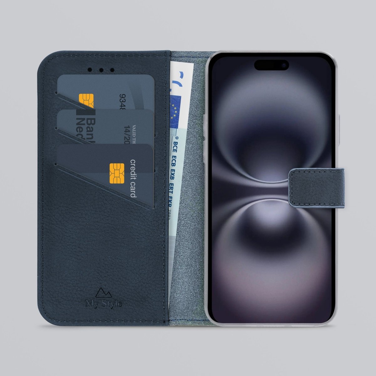 My Style Flex Wallet For Apple Iphone 16 Royal Blue - 123TelecomShop