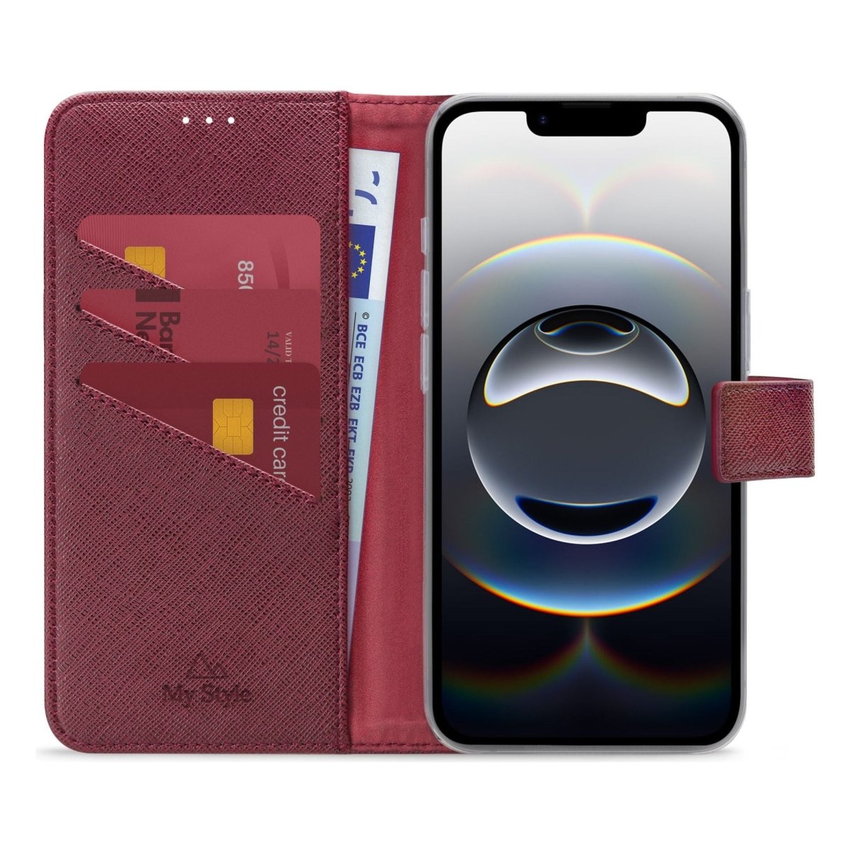 My Style Flex Wallet For Apple Iphone 16E Bordeaux - 123TelecomShop