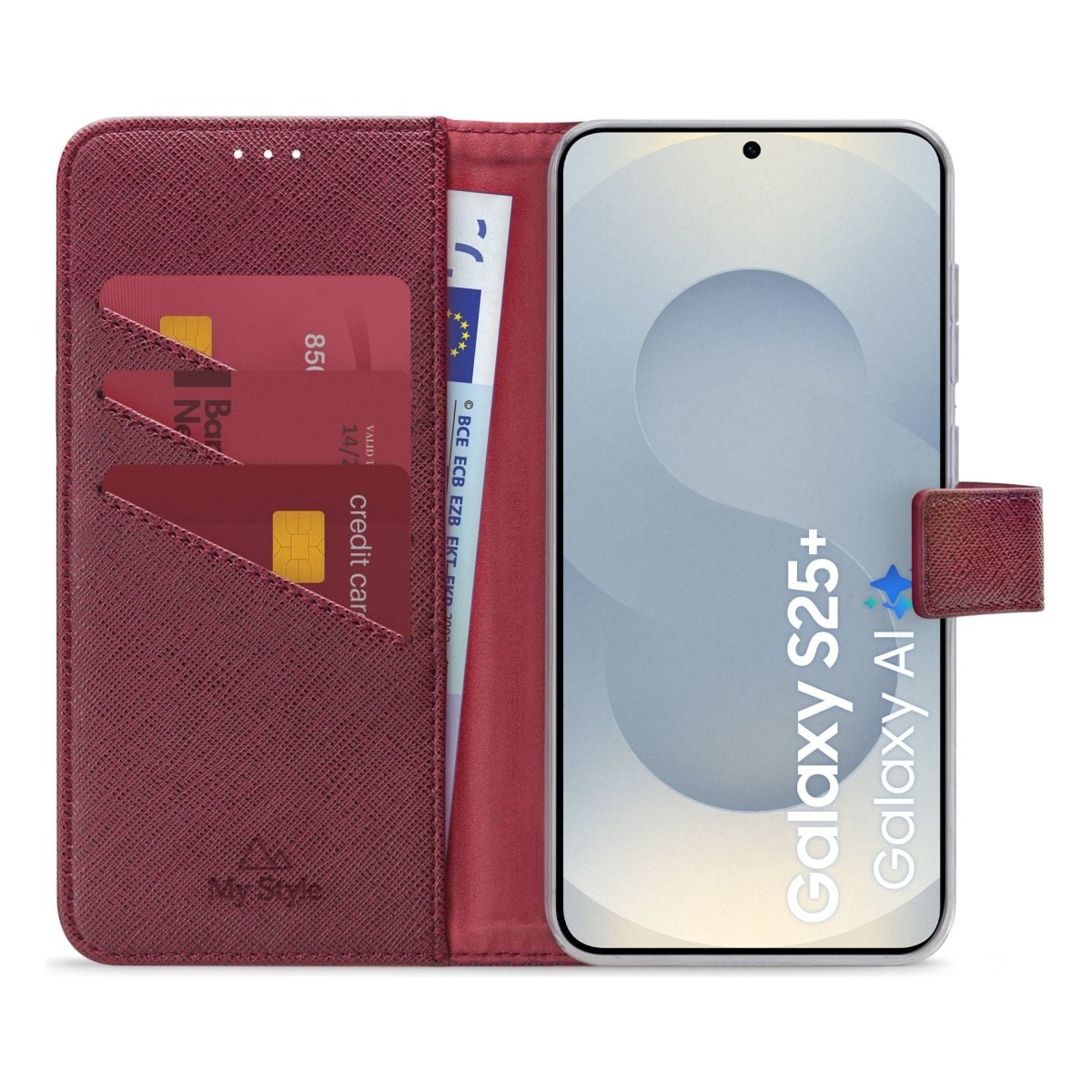My Style Flex Wallet For Samsung Galaxy S25+ 5G Bordeaux - 123TelecomShop