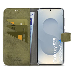 My Style Flex Wallet For Samsung Galaxy S25 5G Olive - 123TelecomShop