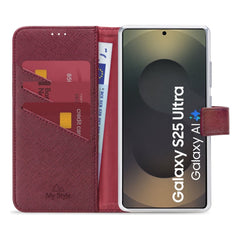My Style Flex Wallet For Samsung Galaxy S25 Ultra 5G Bordeaux - 123TelecomShop