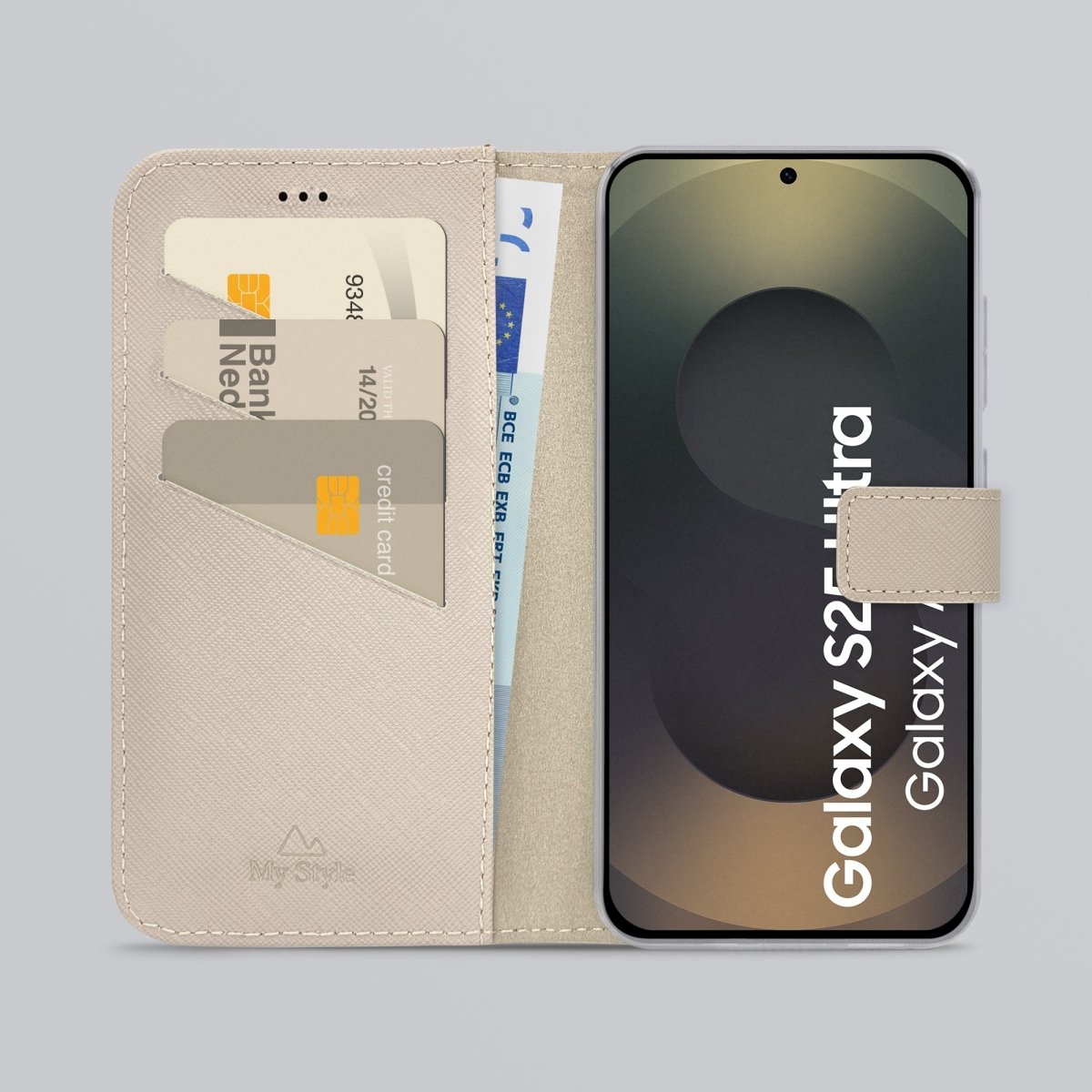My Style Flex Wallet For Samsung Galaxy S25 Ultra 5G Warm Taupe - 123TelecomShop