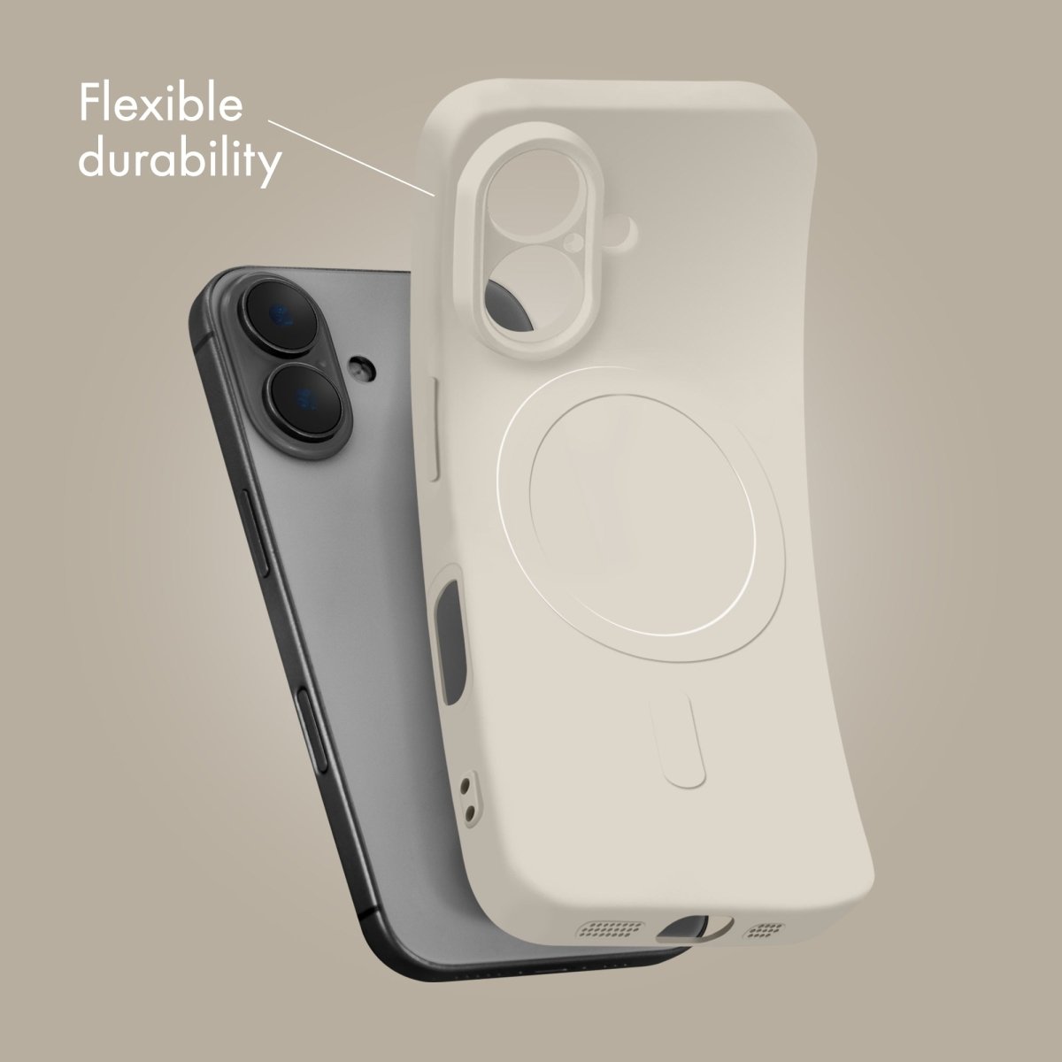 My Style Protective Flex Magsafe Compatible Case For Apple Iphone 15 Pro Antique White - 123TelecomShop