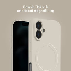 My Style Protective Flex Magsafe Compatible Case For Apple Iphone 15 Pro Antique White - 123TelecomShop