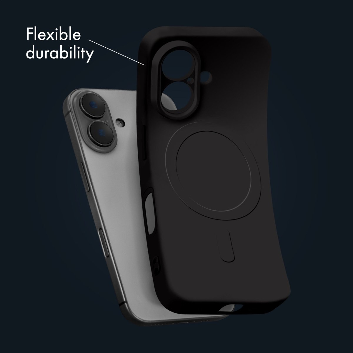 My Style Protective Flex Magsafe Compatible Case For Apple Iphone 16 Plus Black - 123TelecomShop