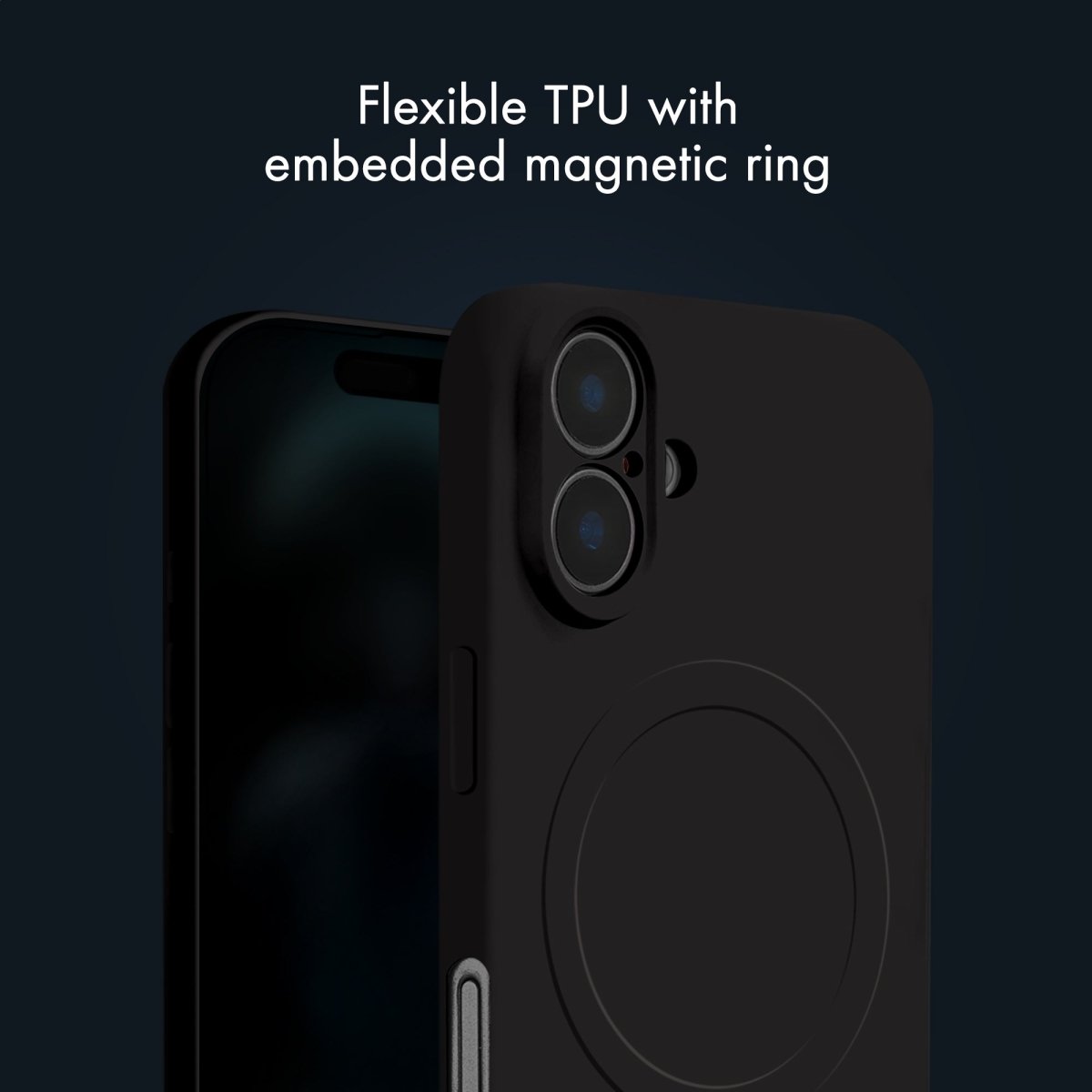 My Style Protective Flex Magsafe Compatible Case For Apple Iphone 16 Pro Black - 123TelecomShop